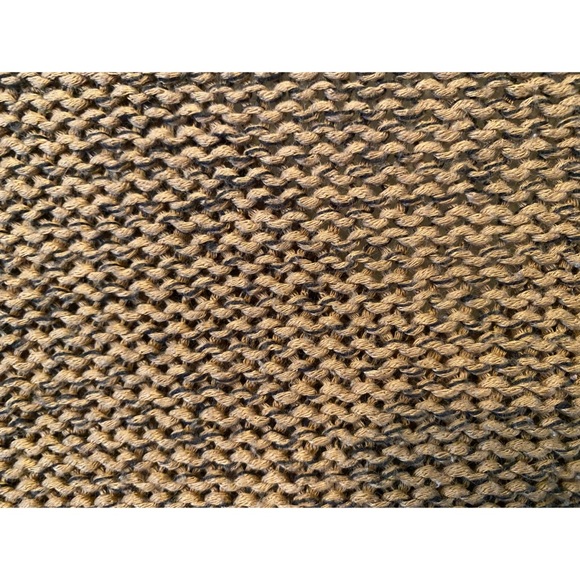 Cloth Orange Black Braided V-Neck Sweater - Picture 4 of 6